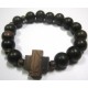 Bracelet Rosary Tiger Ebony Wood / Kamagong 10mm